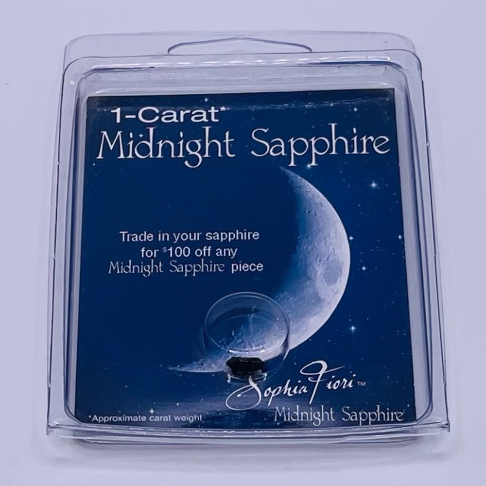 Sophia Fiori Midnight Blue Sapphire Oval Cut Loose Gemstone 1 Carat 7mmx5mm New